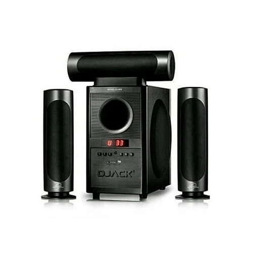 Djack AK-903L HiFi Home Theater Woofer – Bluetooth &amp; FM Radio Speaker System, Black