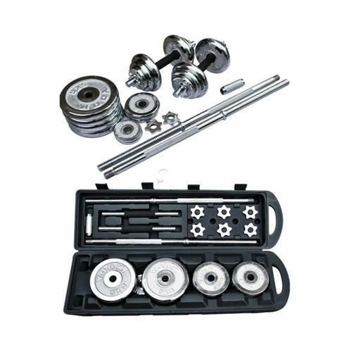 50kg Barbell And Dumbbells / Dumbells Set, 50kg - Silver