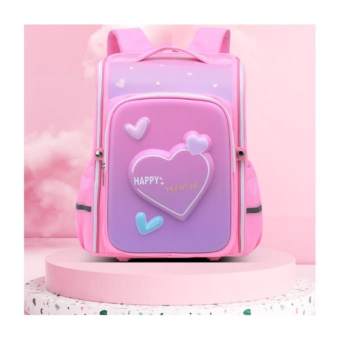Girls Beautiful School Bag - Pink