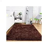Medium Fluffy Shaggy Center Carpet 1.5m x 2m – Brown