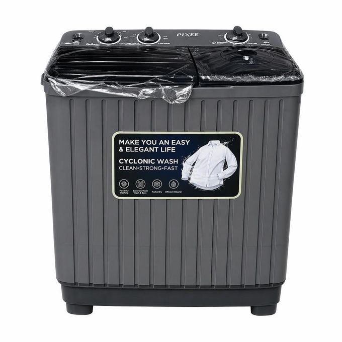 Pixel 6kg Twin Tub Washing Machine - Grey