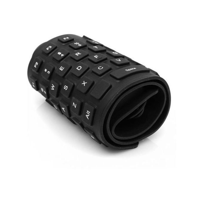 Foldable USB Keyboard - Black