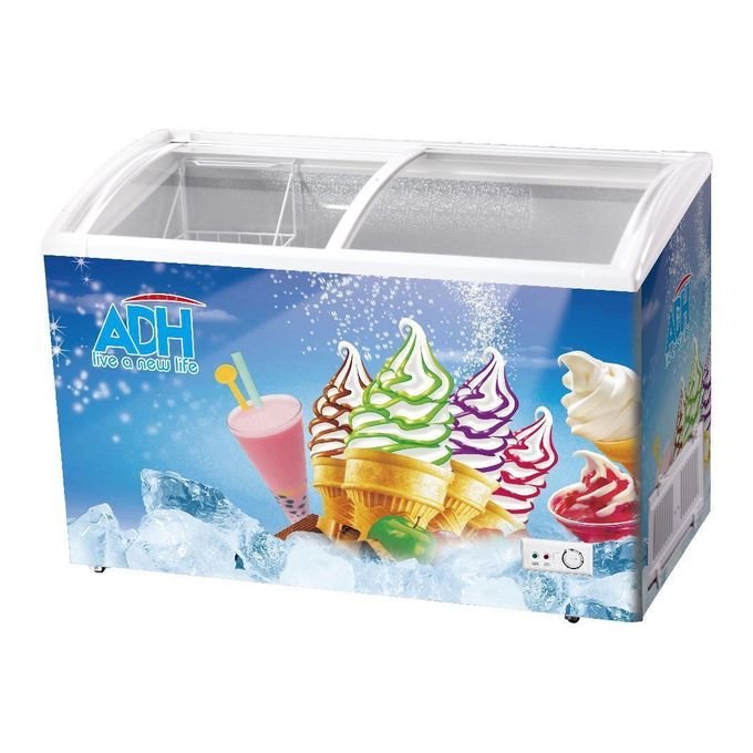 ADH 360 Litres Showcase Ice Cream Display Chest Freezer - Multicolor