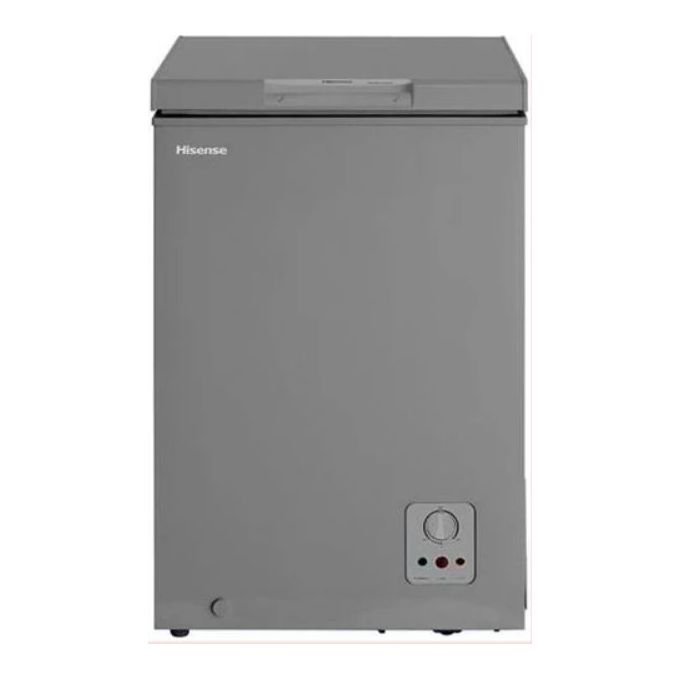 Hisense 130 Liters Deep Chest Freezer - Grey 3 Years Warranty