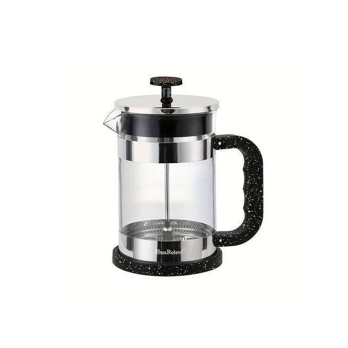 Elegant Glass and Stainless Steel French Press Coffee Maker - Multicolor