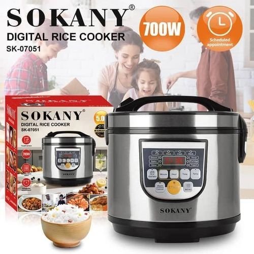 5L Raf Digital Rice Cooker With Steamer