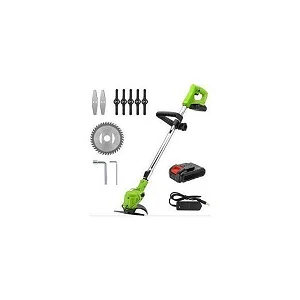 Rechargeable Lawn Mower Cordless Grass Trimmer - Red