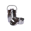 Aulun 2.5L Food Flask – Silver – Insulated Stainless Steel Food Container