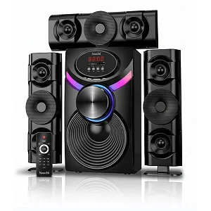 Saachi 3.1 Channel Woofer Home Audio System – 8000W Multimedia Speaker & Subwoofer, Black