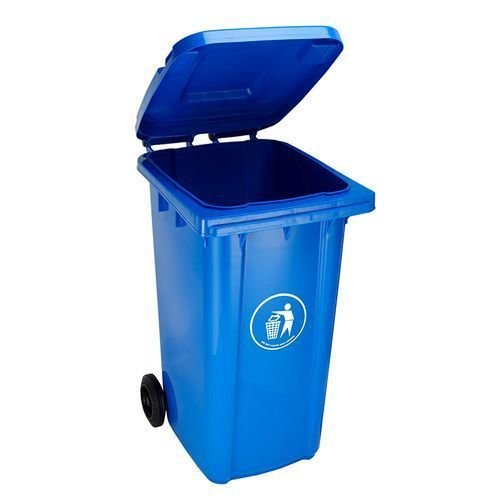 Outdoor 240L Plastic Waste Bin- Heavy Duty - Blue