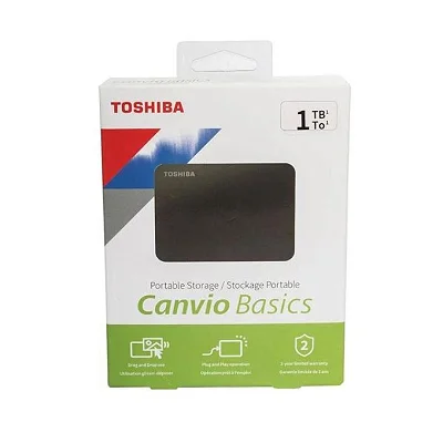 Toshiba Slim 1TB Portable External Hard Drive USB 3.0_ Black