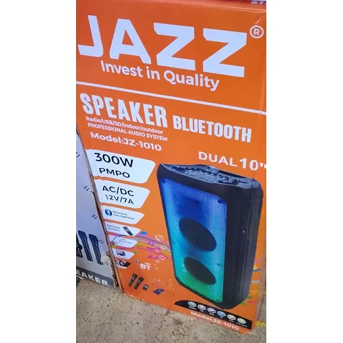 Jazz Amplified Rechargeable Speaker With Bluetooth, Professional Audio System Ac/Dc~12v/7A
