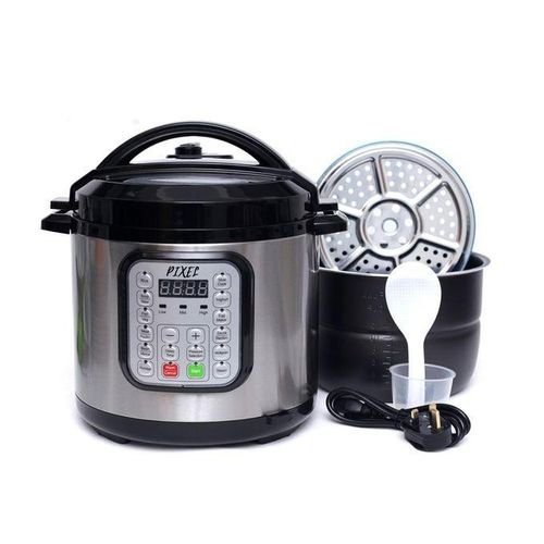 Pixel 7 Liters Digital Multi-function Pressure Cooker with Food Steamer