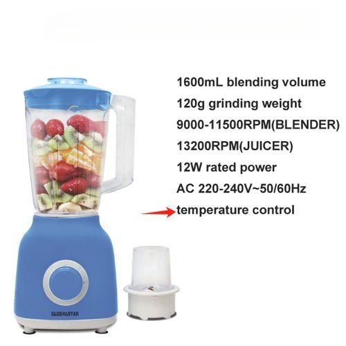 Global Star Juice Blender Juicer 2 In 1 1.5Litres GS-TY202 - Multicolor