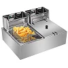ADH Electric Deep Fryer 12L Commercial Stainless Steel Fryer – Silver
