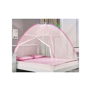 5x6 Foldable Portable Tent Mosquito Net – Pink Bed Net
