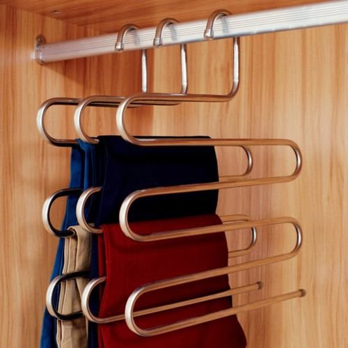1Pc of Trouser Steel Hanger/Pants Hanger - Silver
