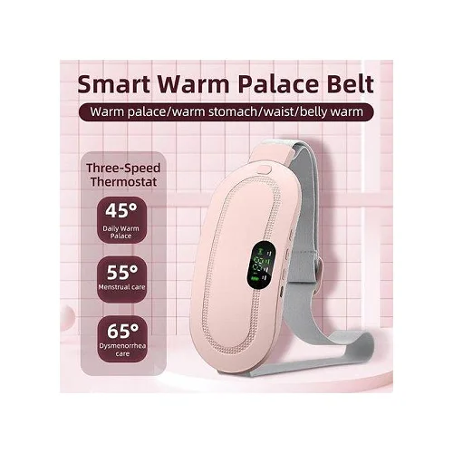 MENSTRUALCUP Menstrual Heating Pad Belt – Cordless Period Pain Relief Massager
