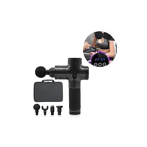 Rechargeable Deep Tissue Massage Gun Professional Muscle Massager - Black