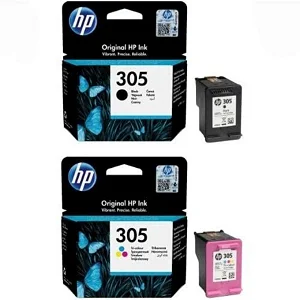 Pack Of HP 305 Original Ink Cartridges – Black & Tri-Color