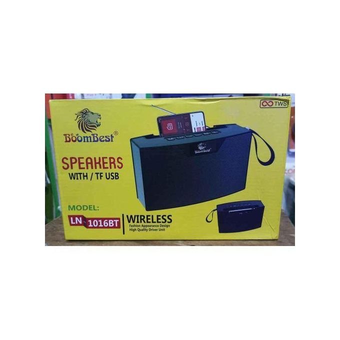BoomBest LN-1016BT Big Portable Bluetooth Speaker with 10W Sound, FM Radio & Long Battery Life