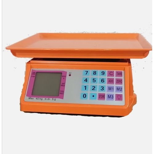 Electronic Price Computing Weighing Scale 30kg - Orange