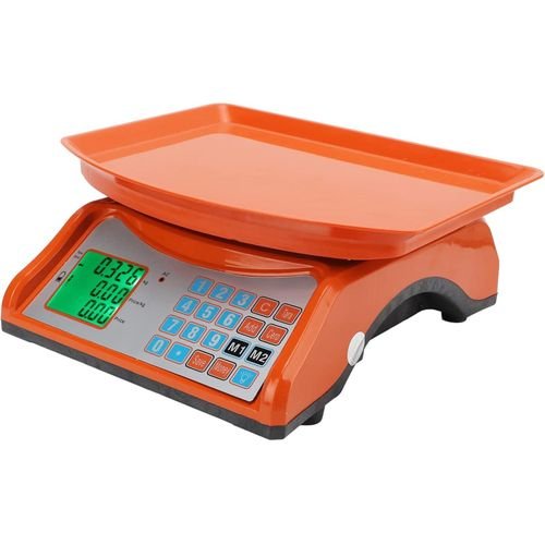 30Kg Rechargeable Price Computing Table Top, Postal Weighing Scale - Orange