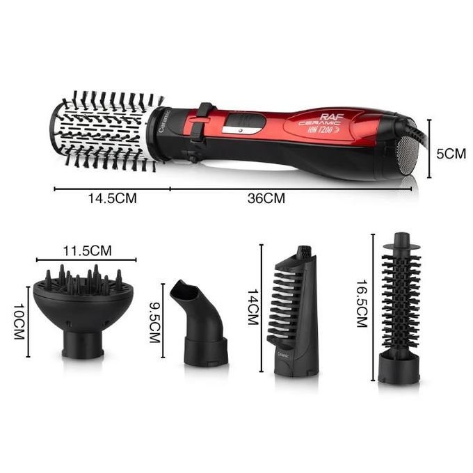 RAF 5-in-1 Rotative Brush hair styling tool