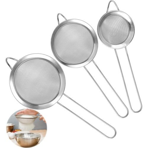 (13pcs) Set Of Board , Knives, Whisker, Squeezer, Spoon ,Sieves
