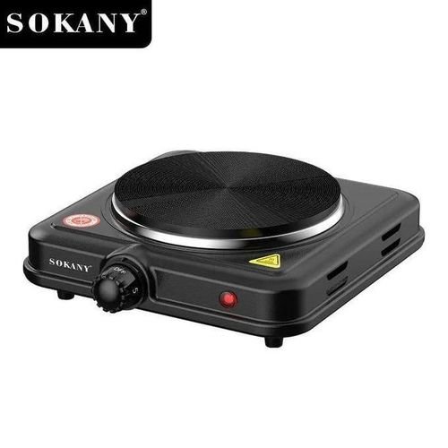 Sokany Single Electric Solid Hot Plate - Black