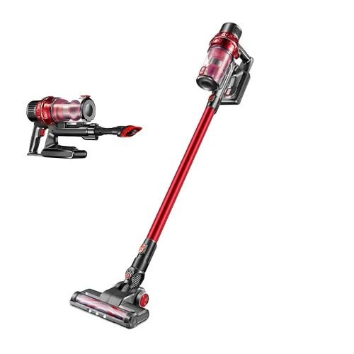 Cordless Handheld Vacuum Cleaner, Large Suction - Red