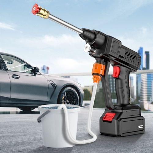 48V Portable cordless high-pressure car washer gun 2 Batteries.