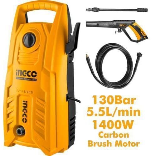 INGCO 1400W High Pressure Washer With Aluminium Wire Motor