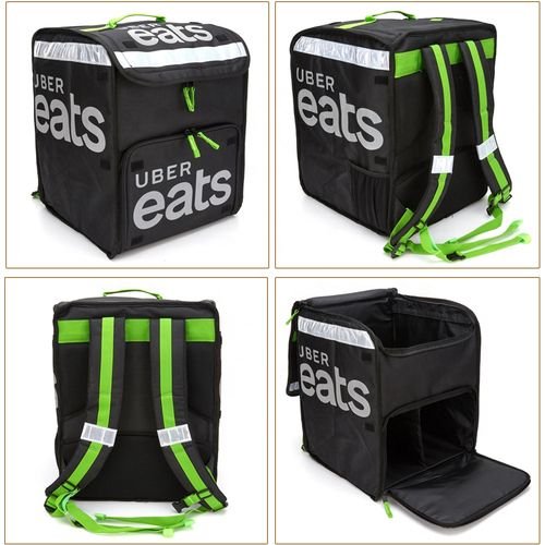 Large Pizza Backpack Insulated Thermal Sac Uber Eats Fast Food Delivery Bag