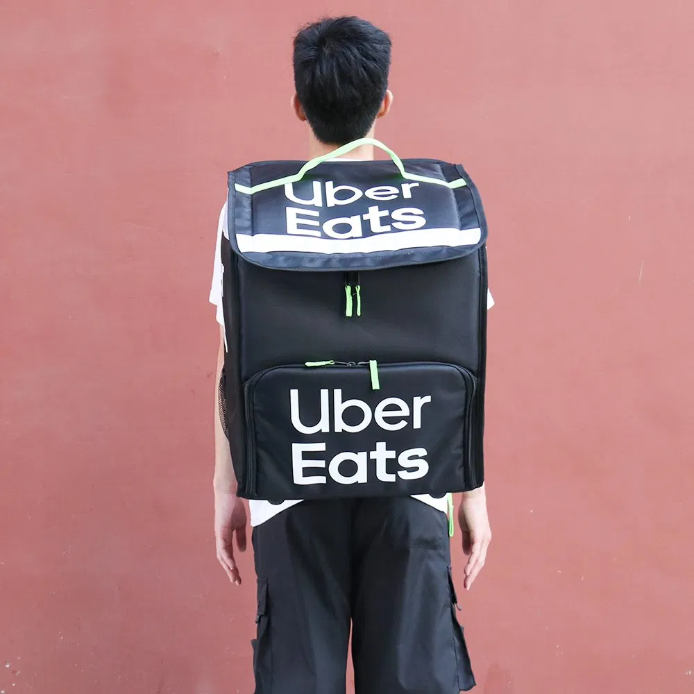 Large Pizza Backpack Insulated Uber Eats Fast Food Delivery Bag