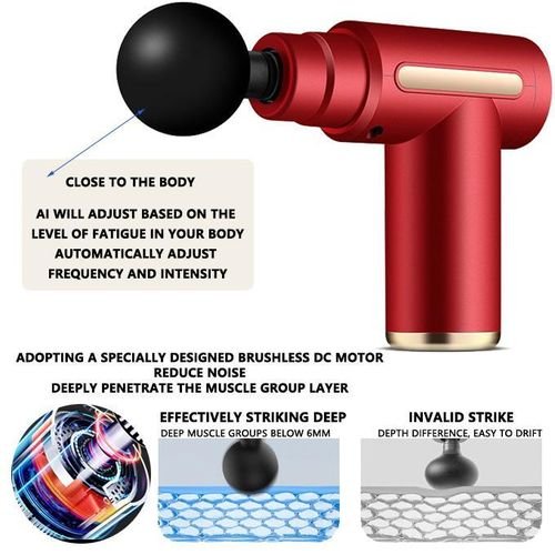 Body Massage Gun + 4 interchangeable head covers