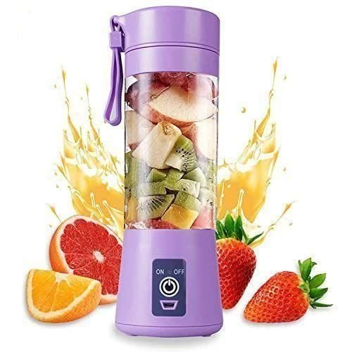 Portable Blender Juicer 380ml USB Rechargeable - Purple