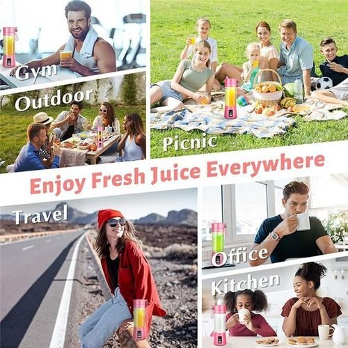 Portable Blender Juicer 380ml USB Rechargeable Bender