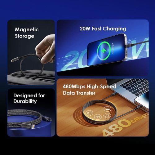 Oraimo Type-C to Lightning Data Cable Smart Fast Charging