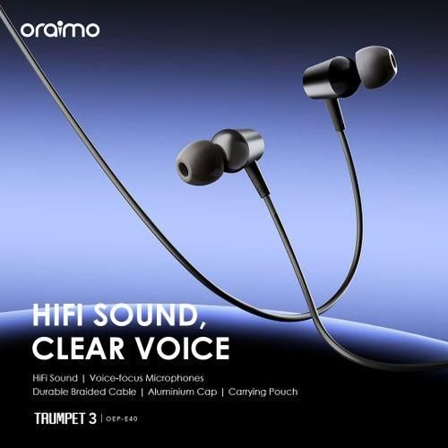 Oraimo Trumpet 3 HIFI Audio In-Ear Headphones High-quality Sound