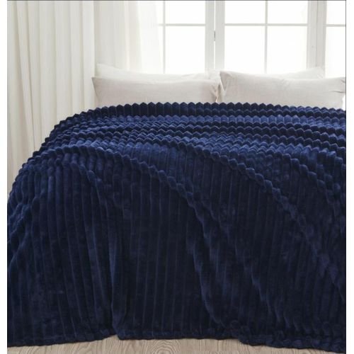 5*6 Soft warm  Fleece Blanket -  Navy Blue