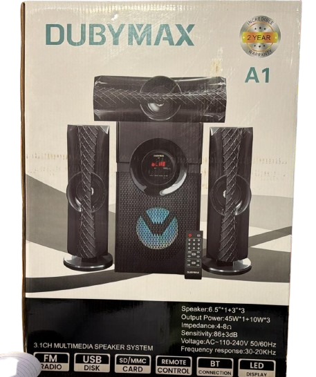 DUBYMAX 3.1 Bluetooth Home Speaker Woofer System - Black - Wholesale