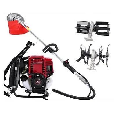 4-in-1 Petrol Power Weeder – 4-Stroke Brush Cutter, Mini Tiller &amp; Garden Cultivator
