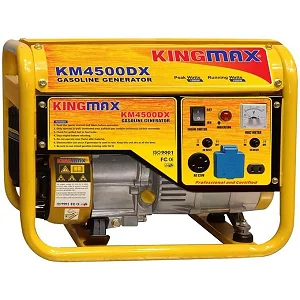 King Max 1KVA Gasoline Medium Petrol Generator - Yellow