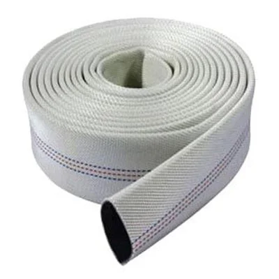 3 Inch Irrigation PVC Canvas Hose Pipe - White