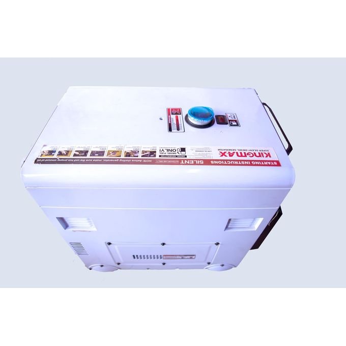 Kingmax 7KVA Silent Diesel Generator - White