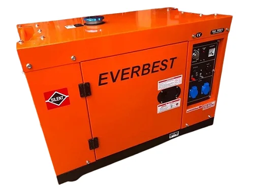 Everbest 7.5 kVA Heavy Duty Silent Diesel Generator EY7500ET - Orange