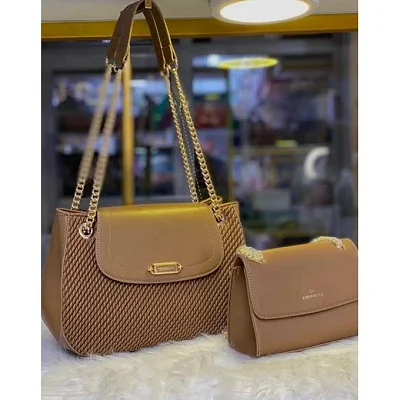 CHRISBELLA Women's 2-Piece Shoulder Bag and Coin Purse Set