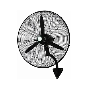 Industrial Wall Fan with Aluminum Blades – Black