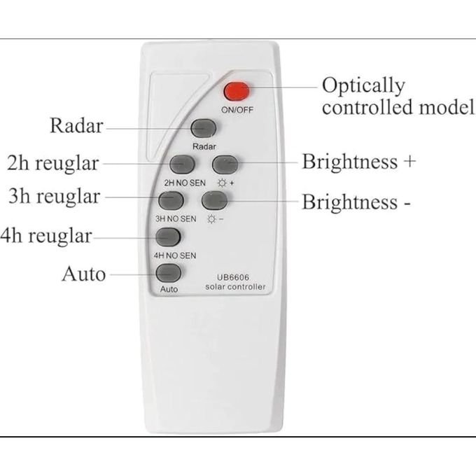 100W Solar LED Flood Light IP67 Waterproof with Solar Panel With Remote Control